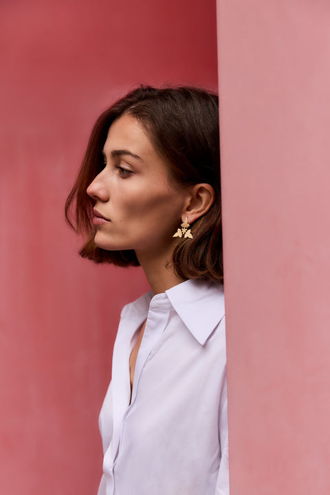 Friedrichstrasse Mies van der Rohe earrings – Spada Studio architecture jewellery