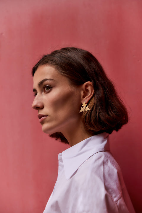 Friedrichstrasse Mies van der Rohe earrings – Spada Studio architecture jewellery