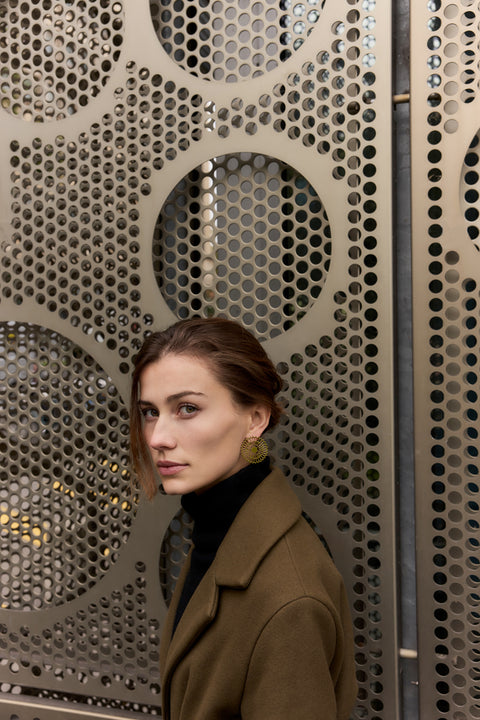 Corona de Espinas Fernando Higueras earrings handmade architectural jewellery made in Spain by Spada Studio