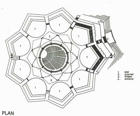 Lotus Temple New Delhi earrings – architecture jewellery handmade in Spain by Spada Studio