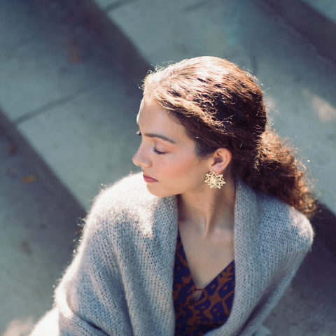Coevorden Star City earrings – architecture jewellery handmade in Spain by Spada Studio