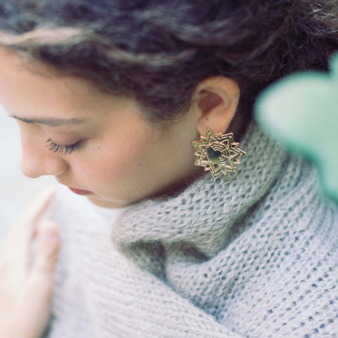 Coevorden Star City earrings – architecture jewellery handmade in Spain by Spada Studio