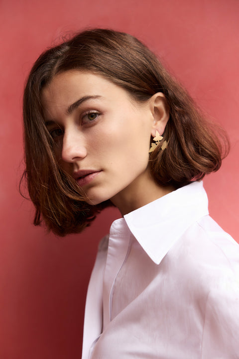 Friedrichstrasse Mies van der Rohe earrings – Spada Studio architecture jewellery
