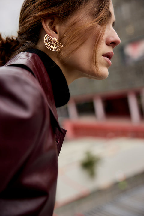 Epidaurus Theatre earrings – architecture jewellery by Spada Studio