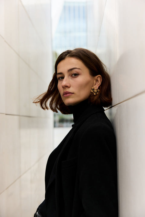 Atomium Brussels earrings – architecture jewellery handmade in Spian by Spada Studio