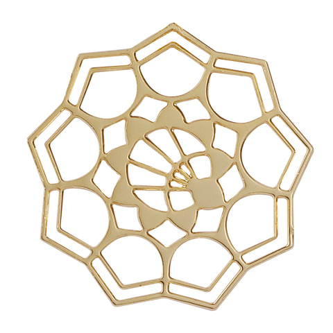 Lotus Temple New Delhi earrings – architecture jewellery handmade in Spain by Spada Studio