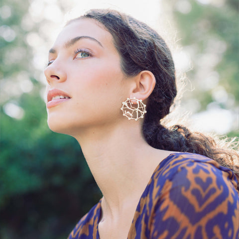 Nicosia Citadelle earrings – architecture jewellery handmade in Spain by Spada Studio